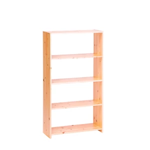 293 termék, natúr borovi fenyő polcos elem 5 polccal, 80 cm széles és 145 cm magas