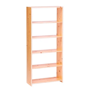 294 termék, natúr borovi fenyő polcos elem 6 polccal, 80 cm széles és 180 cm magas