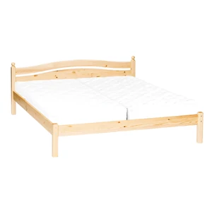 304 termék, fenyő franciaágy, natúr borovi fenyő ágy, 140x200-as fekvőfelülettel, fix kivitel
