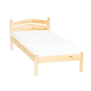309 termék, fenyő heverő, natúr borovi fenyő ágy, 90x200-as fekvőfelülettel, fix kivitel