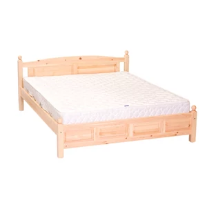 326 termék, fenyő franciaágy, natúr borovi fenyő ágy, 160x200-as fekvőfelülettel, fix kivitel