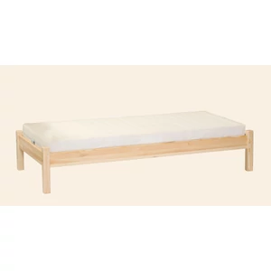 395 termék, fenyő heverő, natúr borovi fenyő ágy, 90x200-as fekvőfelülettel, fix kivitel, egymásra rakásolható