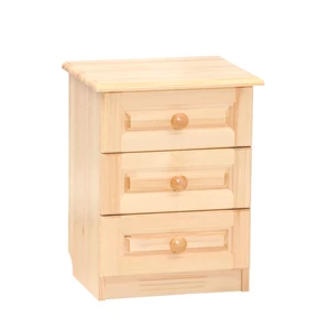 440 termék, 3 fiókos natúr borovi fenyő éjjeliszekrény