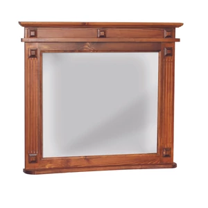 CLA100 termék, pácolt dió színú borovi fenyő tükör komód tetejére